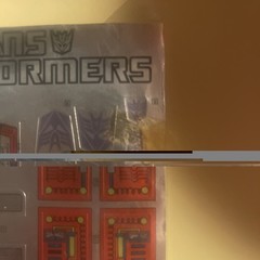 Sealed Transformers G1 MEGATRON STICKER SHEET & INSERT. EXTREMELY RARE