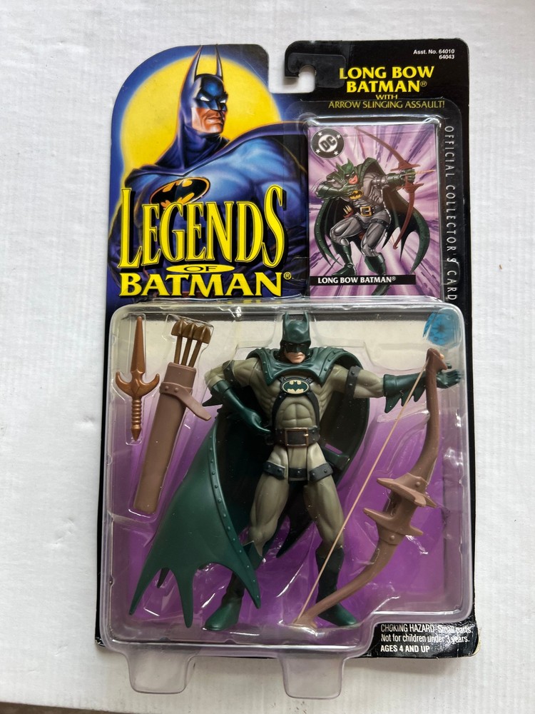 LEGENDS OF BATMAN Longbow batman MIP MOC 1995 626