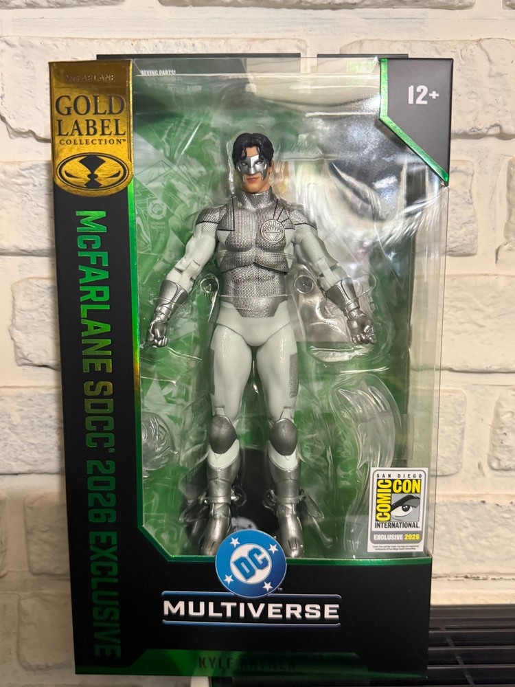 2026 SDCC Exclusive DC Multiverse Mcfarlane Kyle Rayner White Lantern Gold Label