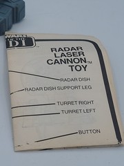 Vintage Kenner Star Wars 1982 Radar Laser Cannon