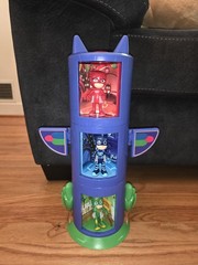 PJ Masks Transforming Tower Totem Set With 6 Figures Cat Boy Owlette Gekko Lot