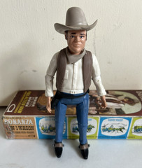 Vintage 1966 American Character BONANZA HOSS Full Action Figure Man #4002 w/Box