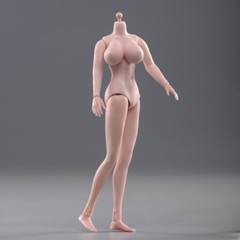 Super Big Breast 1/12 Woman Suntan Action Figure Seamless Body Model Toy No head
