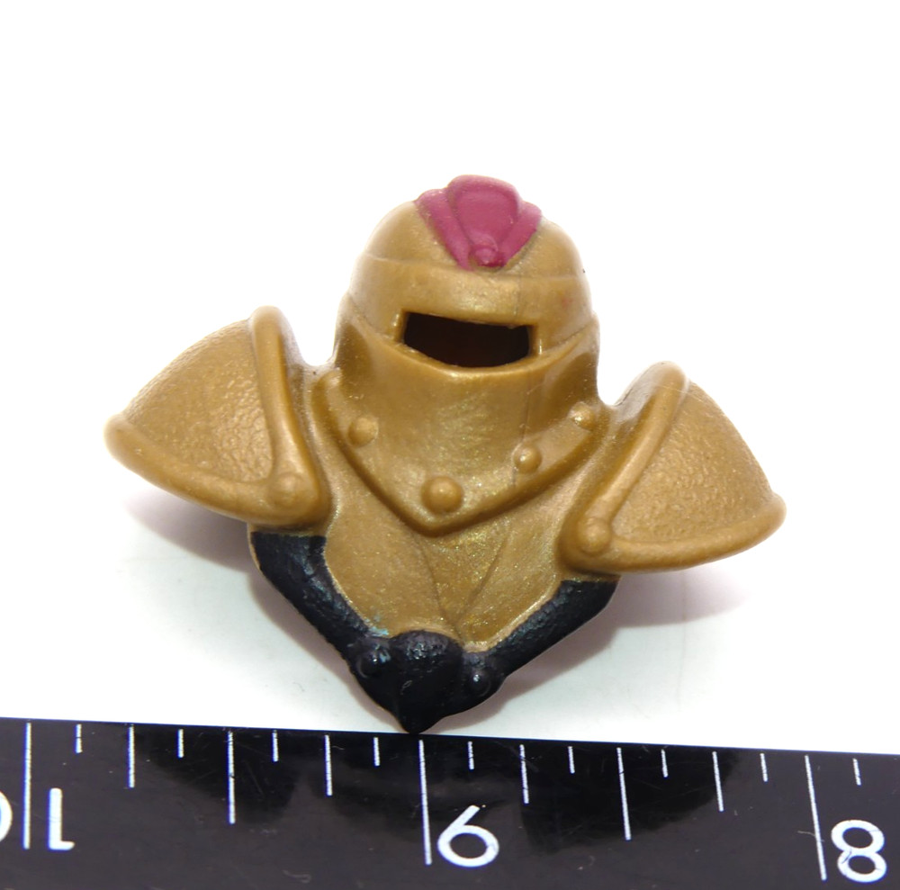 Fisher Price Imaginext Castle Knight Gold Armor Helmet Part Figure Red
