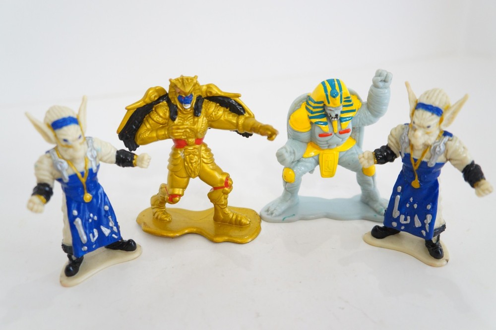 Power Rangers Vintage Figure Lot Bandai 1990s: Goldar – King Sphinx – Finster
