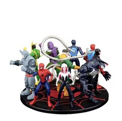 Spider-Man Action Figures Set 4” Venom Green Goblin Doc Ock Miles Gwen 2099 Toy