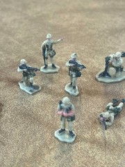 Galoob Micro Machines Military Figures Army Men Soldiers Tan Lot of 8 Unique
