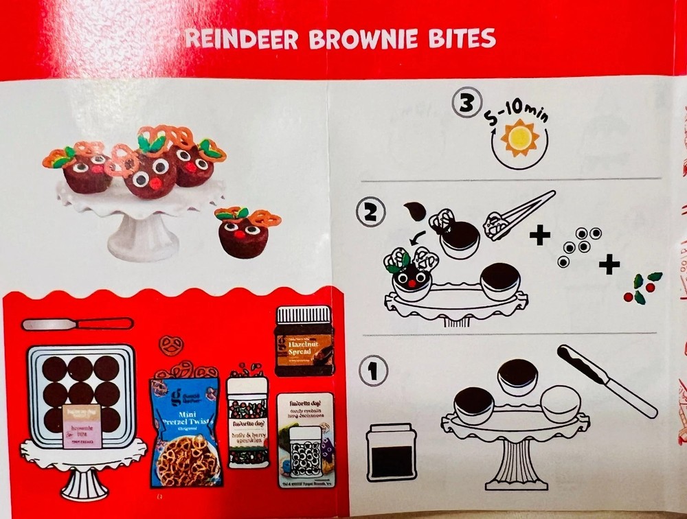 NEW Miniverse make it mini food TARGET HOLIDAY SERIES REINDEER BROWNIE BITES