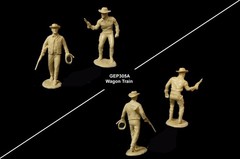MARX Wagon Trail TV Western Character figures 54mm toy soldiers playsets