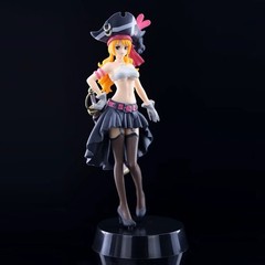 19.5CM Anime One Piece Nami Black Clothes Action Figure ONE PIECE FILM No Box
