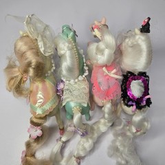 VTG 1980s Enchanted Kingdom Horses Valentine/ Winter Bride /Bouquet /Nina & Comb