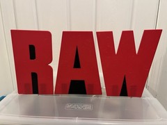 WWE Mattel Elite Raw Stage Letter Set Complete (30th Anniversary Target 3 Pack)