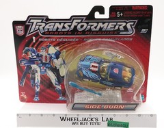 Blue Side Burn Transformers RID Robots in Disguise 2002 Hasbro Figure NEW SEALED