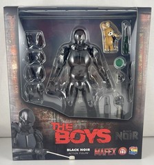 AS IS Medicom MAFEX THE BOYS BLACK NOIR No. 183 Action Figure PRE-OWNED WITH BOX