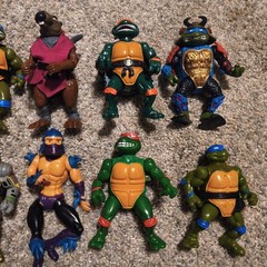 Vintage TMNT Action Figure Lot Of 18 (See Description)