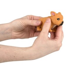 Squishy Stretchy Bulldog (2.5″ to 6.5″) Rubber Fidget Sensory Toy Filled Sand