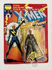 1991 Toy Biz Storm Power Glow Uncanny X-Men Marvel Figure w Special Edition Card