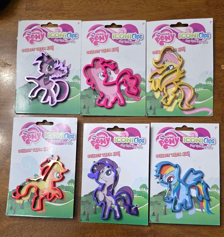 My Little Pony MLP G4 Iconiclips Full Mane 6 Set 2010s