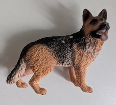 Schleich toy animal action figures german shepherd dog cat leopard wolf lot 5