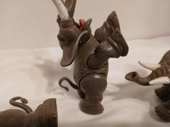 (Lot Of 4)~1995~ F-P Inc. ~Elephant~Hard Gray Rubber Figure (Indonesia)