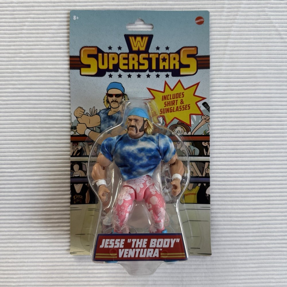 Mattel WWE Superstar Retro Jesse “The Body” Ventura Series 18 Action Figure