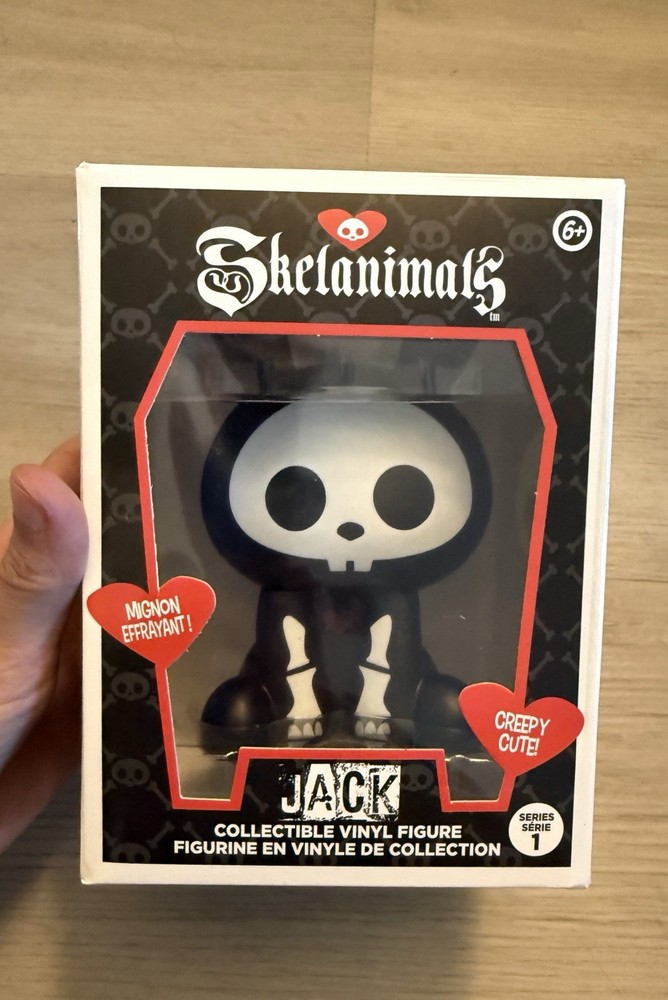 Rare NIB Skelanimals Jack The Rabbit Vinyl Figure Series 1 Goth Whimsigoth