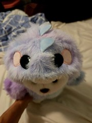 Handmade Fully Jointed 12inch Purple Rainbow Dinosaur Teddy Bear