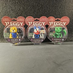 Roblox DINOPIGGY, CLOWNY & TIGRY Series 1 – 3 Figure Set – 3.5” Unused DLC Code