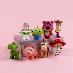 8Pcs Lot Anime Toy Story Mini Action Figure 4.5cm Buzz Lightyear Woody Ornaments
