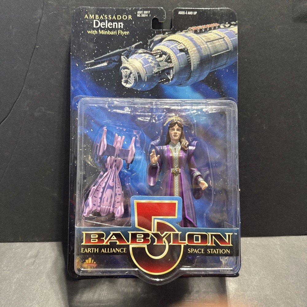 Babylon 5 Ambassador Delenn Figure Minbari Flyer Exclusive Toy 1997 Sealed