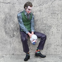 Dark Knight Joker Sitting Figure 24cm DC Heath Ledger PVC Collectible Model Toys