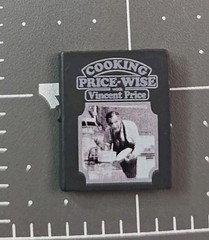 NECA custom fodder Black & White Elder Vincent Price Figure COOKBOOK Accessory