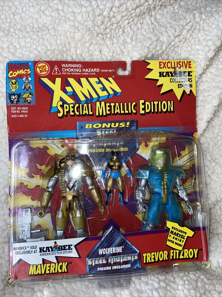 X-MEN MAVERICK Wolverine Trevor Fitzr 1994 METALLIC EDITION KB TOYS EXCLUSIVE