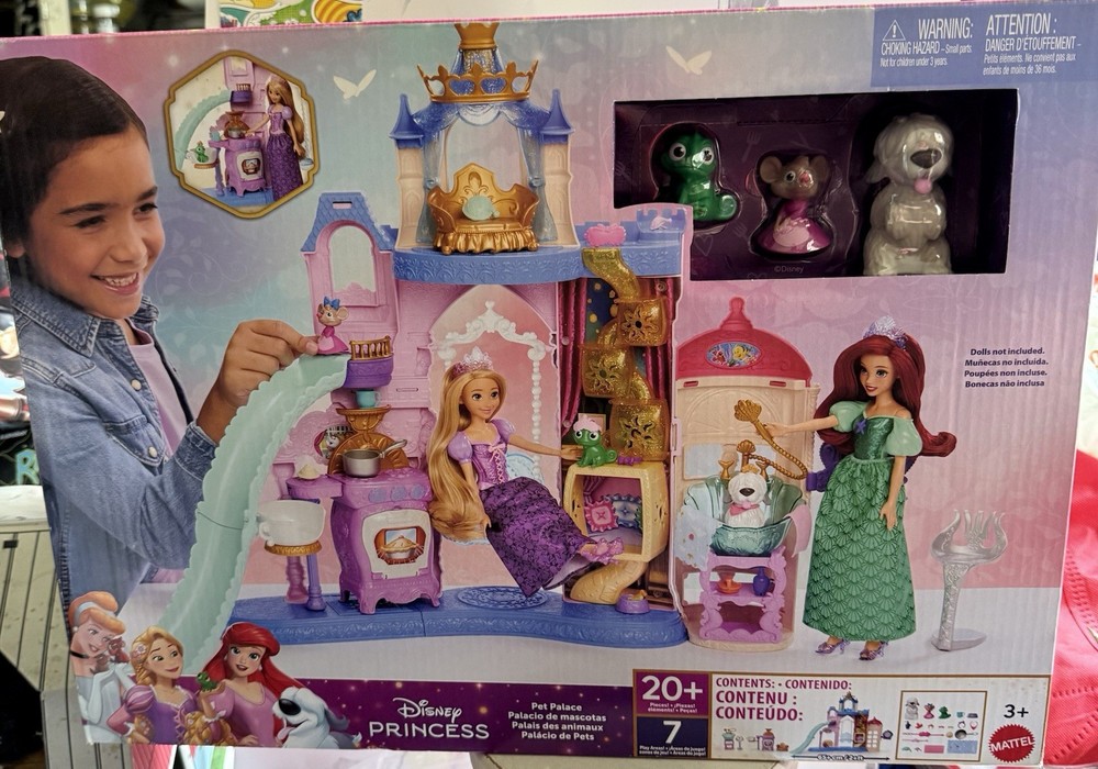 Disney Princess Pet Palace Playset- 25 Pieces- New In Box