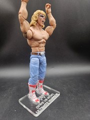 WWE VS WCW MONDAY NIGHT RAW ULTIMATE WARRIOR Acrylic Base ***No Toy Included***