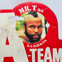 VINTAGE 1983 GALOOB A-TEAM MR. T B A BARACUS ACTION FIGURE NEW ON CARD – WEAR