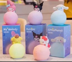 Sanrio Moon Night Light LED Lamp Hello Kitty Kuromi Cinnamoroll My Melody