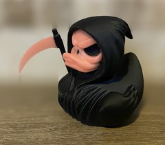 Grim Reaper Duck Red Face- Glows In The Dark