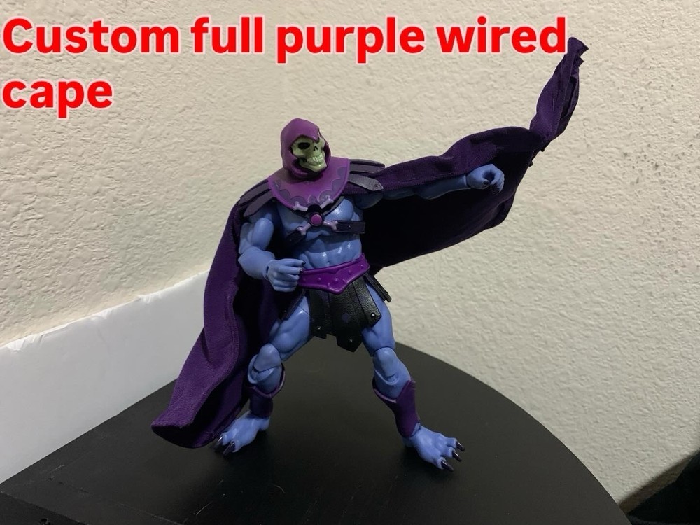 custom skeletor full wired purple cape masters of universe motu 1/12 NOT FIGURE