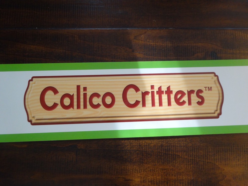 Toys R Us STORE DISPLAY SIGN Valance Calico Critters Advertising 48″ long 5.25″