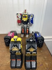 1995 MMPR POWER RANGERS For Parts Lot. MEGAZORD Pink, Blue, Yellow, Black *Read