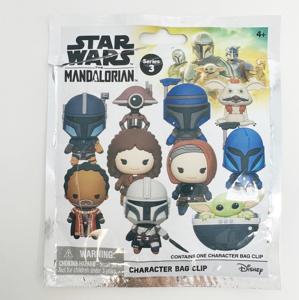 Star Wars Mandalorian : Series 3 Figural 3D Bag Clip – YOU CHOOSE!