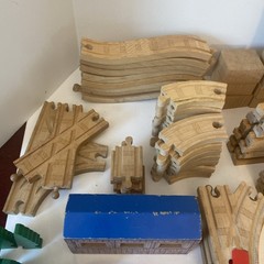 Thomas & Friends Wood Railway Track Road & Accessories Lot Of 175+ Vintage 2001