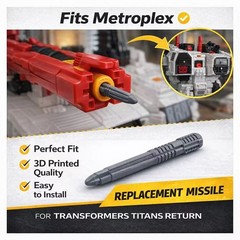 Transformers Titans Return Metroplex Gun Missile 3D print version one piece