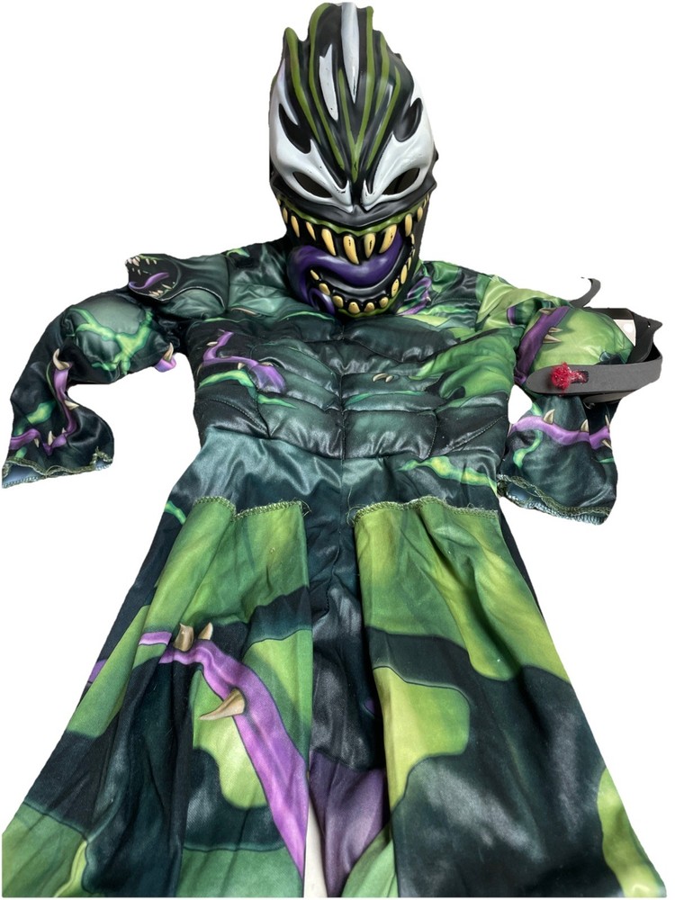2020 Marvel Spiderman Venom Mask Hard Plastic and a boys one piece size small
