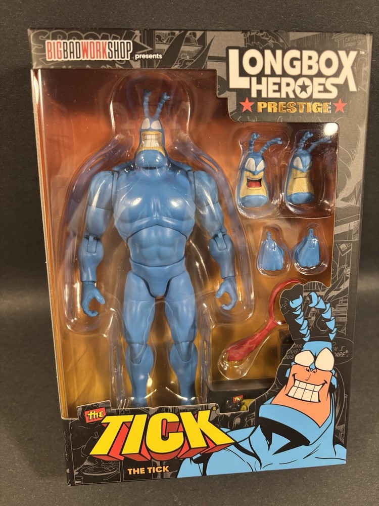 LONGBOX HEROES PRESTIGE SERIES THE TICK 7″ FIGURE NO. 1 FROM BIG BAD WORKSHOP