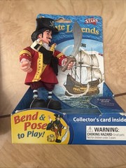 World Stars Pirate Legends Swabby & Captain Kidd Action Figure Odyssey Toys Lot