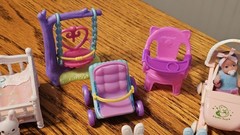 Zuru My Mini Baby(Awake Triplets)Series 1 w/Stroller, Bunny Chairs, Book & More!