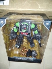 3 Mcfarlane Ork Warhammer 40000 Mega Figures Big Mek, Meganob Shoota and Buzzsaw