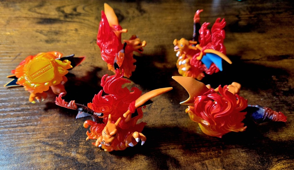 Lot Of 5: Pokemon Charizard Red & Blue Collection Generations 2016 Figure